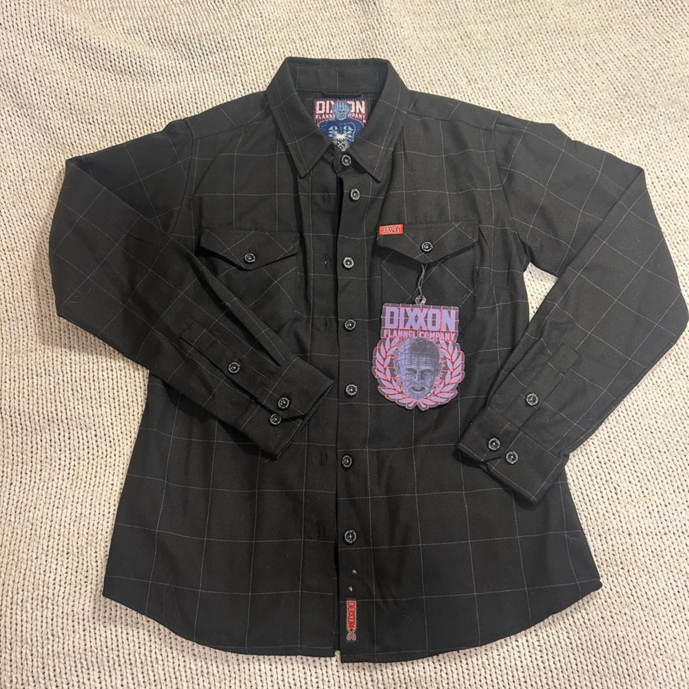 New! DIXXON Halloween The Pinhead Flannel